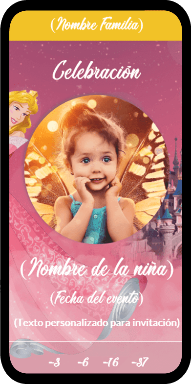 01 invitacion digital disney la bella durmiente