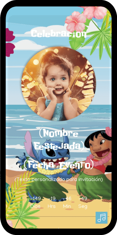 02 invitacion digital disney lilo y stitch