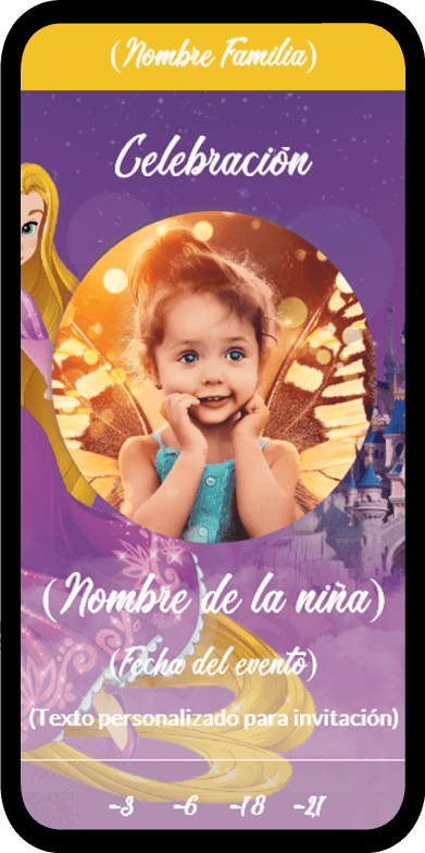 03 invitacion digital disney rapunzel