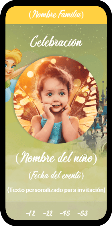 01 invitacion digital disney tinkerbell