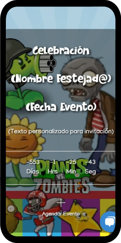 06 mi invitación digital plants vs zombies